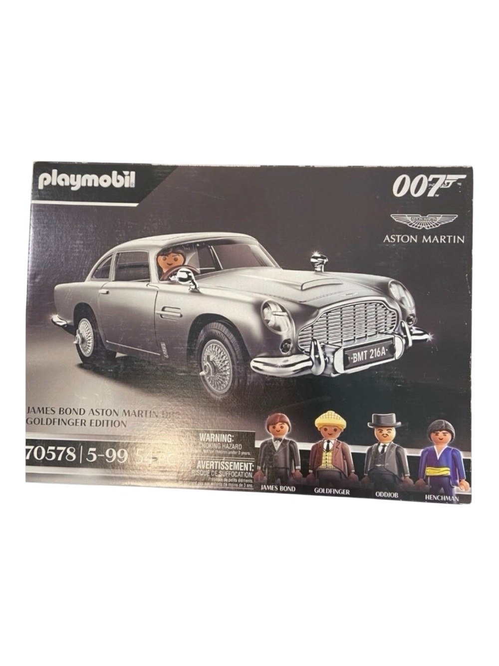 PLAYMOBIL #70578 James Bond 007 Aston Martin DB5 Goldfinger New Sealed Collector